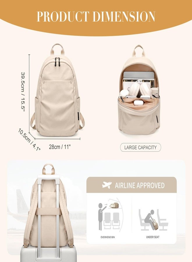 GOLF QUALITY Mini Backpack for Women Fashion Small Backpack Purse Lightweight Daypack for Work Trave Daily,Apricot - Image 2