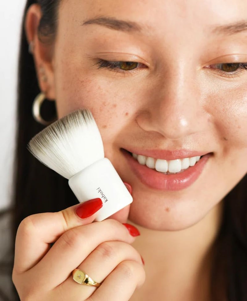 Ere Perez - Natural Eco Vegan Kabuki Makeup Brush | Multipurpose For Powder + Cream | Vegan Nylon Bristles, Cruelty-Free, Clean Beauty - Image 3