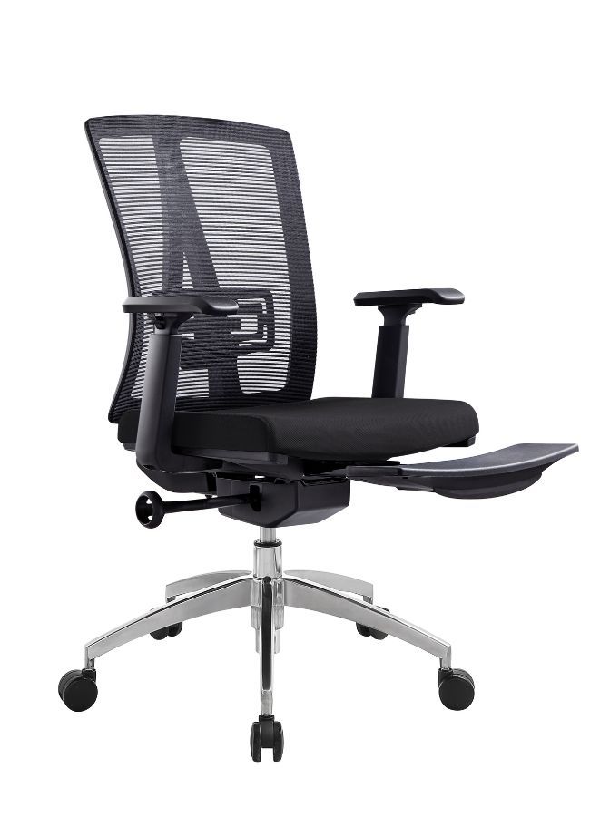 Modern Ergonomic Office Chair Without Headrest – Adjustable Armrest and Footrest – Executive Mesh Chair for Office and Home - Image 1