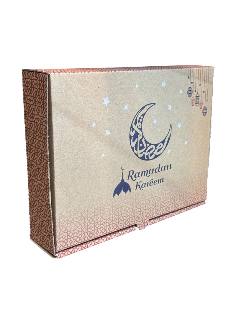 Ideal Pack Printed Iftar Box 31x24x7 Brown Convenient And Stylish Box For Iftar Meals 10PCS - Image 2