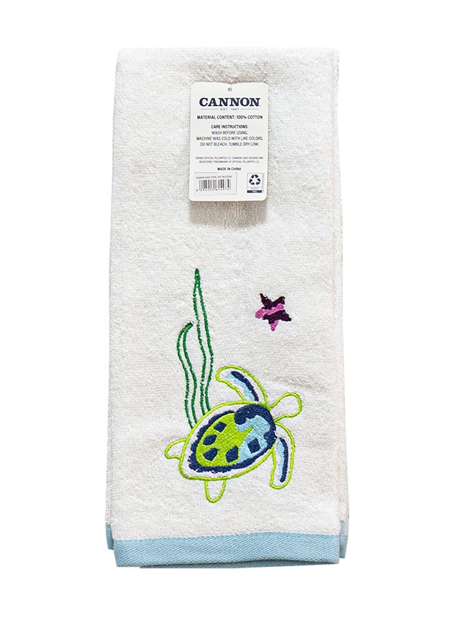 Cannon Cannon Hand Towel 2Pc Embroidered Ocean  - Image 1