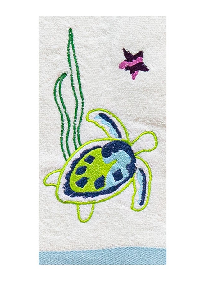 Cannon Cannon Hand Towel 2Pc Embroidered Ocean  - Image 2