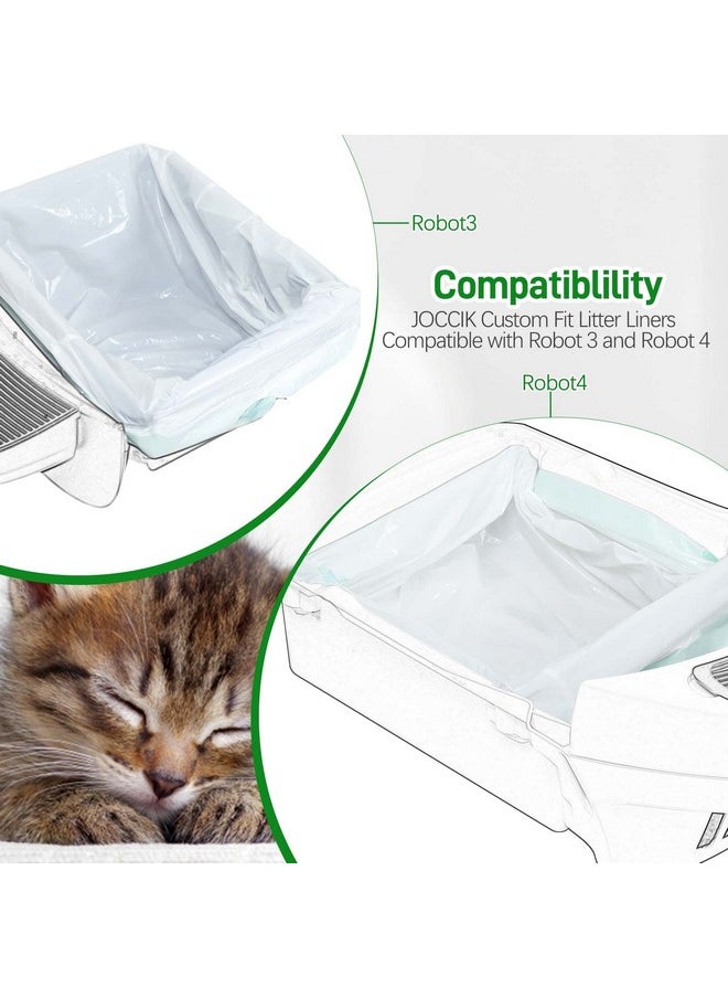 JOCCIK Drawstring Litter Box Liners Compatible with Robot, Heavy Duty Self-Cleaning Litter Boxes Waste Drawer Liners Replacement Bags (100pcs)  - Image 5