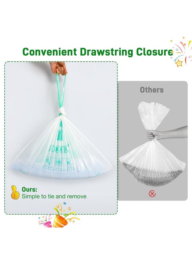 JOCCIK Drawstring Litter Box Liners Compatible with Robot, Heavy Duty Self-Cleaning Litter Boxes Waste Drawer Liners Replacement Bags (100pcs)  - Image 3
