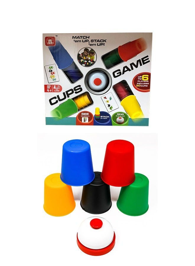 أكواب سريعة، لعبة ترصيع وتراص للعائلة للأطفال - Image 1