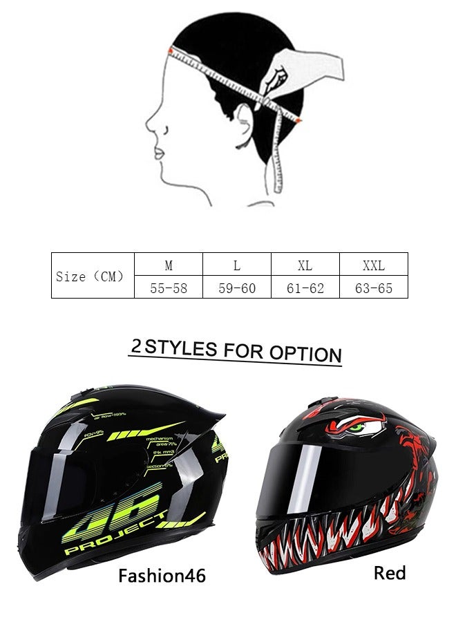 Generic Motorcycle Helmet Full Face Cover  - Image 5