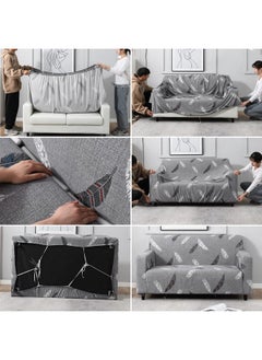 Hokipo Elastic Stretchable Sofa Cover 4 Seater (New-4096-D1) - Grey - pzsku/ZB210D245721AAB179AF4Z/45/_/1738306700/c852e181-3cf3-44d2-b9d7-c1b7da14a4c0