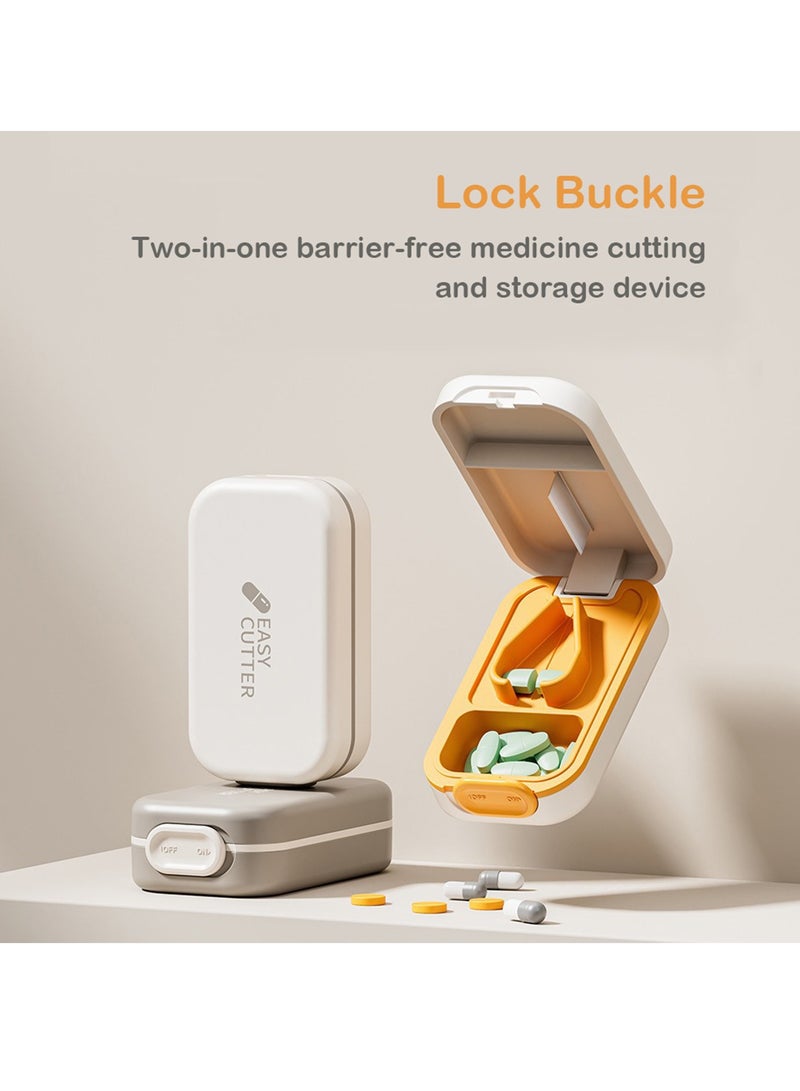 Portable Daily Medicine Box, Prescription Medicine Box With Cutting And Splitting Function, Multifunctional Moisture-Proof Small Medicine Box Suitable For Travel And Home Use - Image 2
