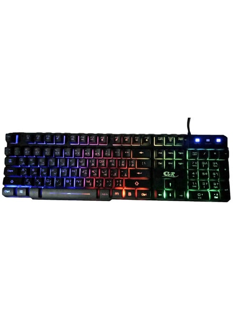 USB Wired RGB LED Lighted KEYS Keyboard For Computer