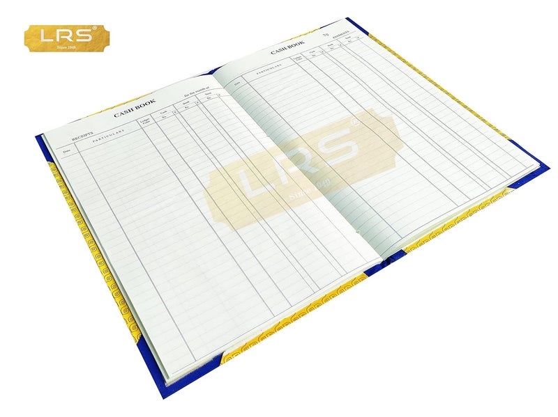 LRS دفتر نقدية عمود البنك - حجم السجل - 32 x 20 سم - ورق دفتر 70 جرام - غلاف صلب (60 صفحة - عبوة من 1) - Image 4