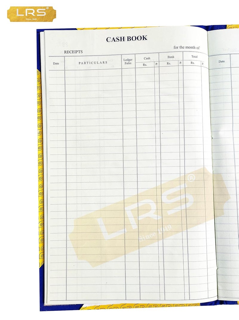 LRS دفتر نقدية عمود البنك - حجم السجل - 32 x 20 سم - ورق دفتر 70 جرام - غلاف صلب (60 صفحة - عبوة من 1) - Image 2