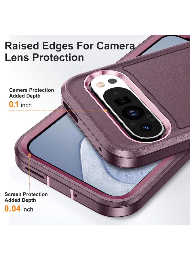 S-TOP Case For Google Pixel 9 Pro Rugged PC + Silicone Phone Case with Holder - Image 5