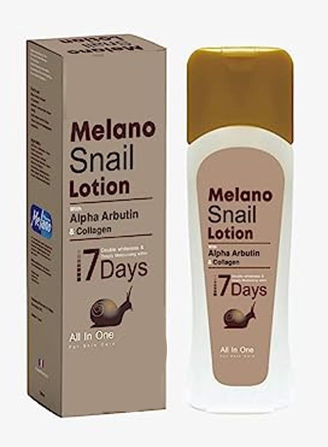 Melano Snail lotion with Alpha Arbutin And Collagen 300Ml - Image 1