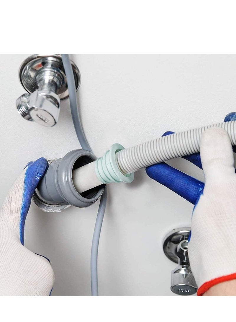 RATSAW 4 Pack Drain Pipe Hose Silicone Plug Kitchen Sewer Seal Ring Washing Machine Drain Deodorant sealing plug for Pool Floor Toilet Floor Drain Cleaning Tools - Image 4