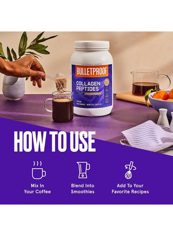 Bulletproof Chocolate Collagen Protein Powder with MCT Oil, 19g Protein, 42.3 Oz, Value Size, Collagen Peptides and Amino Acids for Healthy Skin, Bones and Joints - Image 4