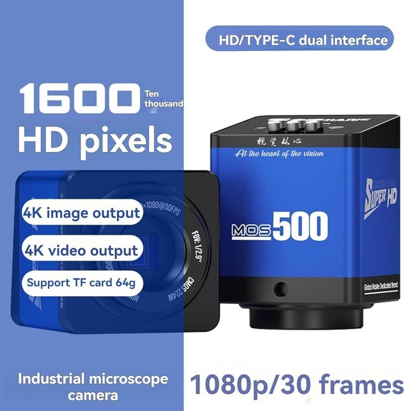 4K 16MP Digital Stereo Microscope Camera for PCB Soldering and Phone Chip CPU Repair - Image 2