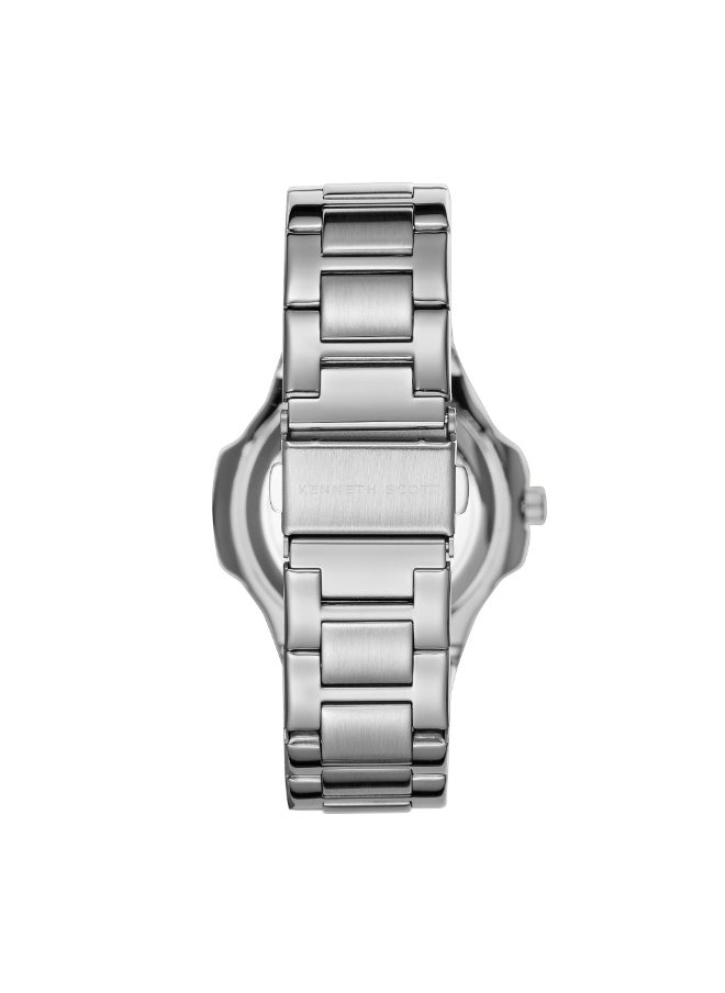 KENNETH SCOTT Women's Watch, Analog Display and Stainless Steel Strap - K24507-SBSB, Silver  - Image 3