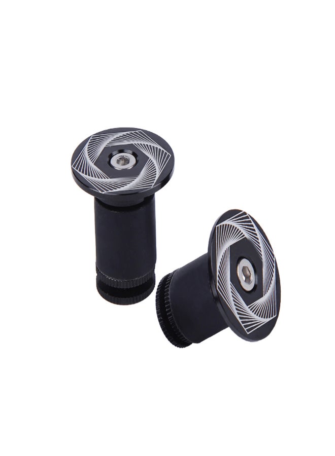 Risk Mountain Bike Bicycle Comfortable Handlebar Rubber Grips Bar End Grips (Circinate) - Image 1