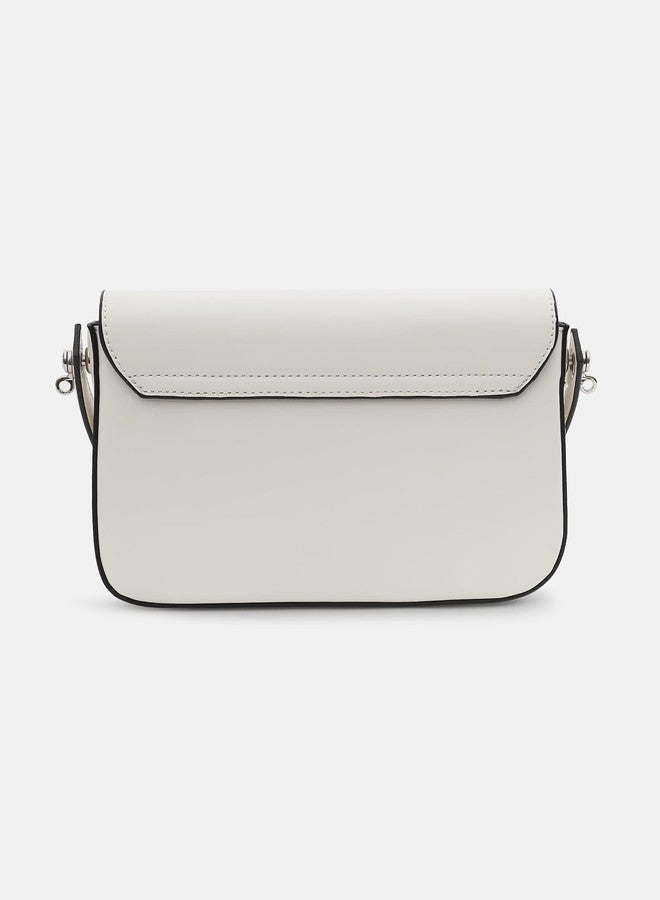 Kazo Simon Sling | Premium Faux Leather Handbag for Women | Sleek Modern Crossbody with Adjustable Strap | Off-white - Image 3