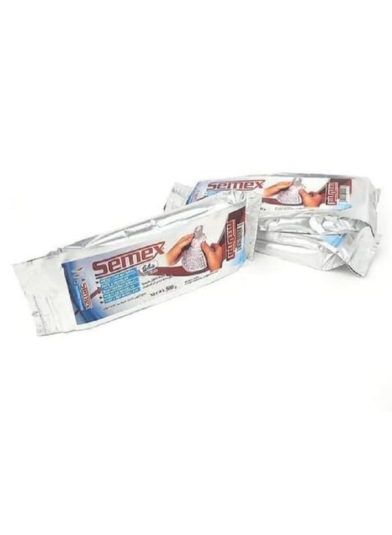 سيميكس طين اسوانى للتشكيل و لاعمال الفنية لون ابيض عدد من 3 قطع ( القطعة نص كيلو) - Image 1