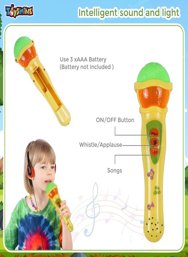 Toyshine Musical Microphone Singing Mic Toy with Lights and Clear Sound (Yellow) - Image 4