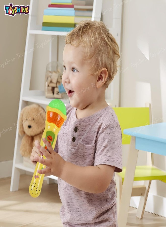 Toyshine Musical Microphone Singing Mic Toy with Lights and Clear Sound (Yellow) - Image 3