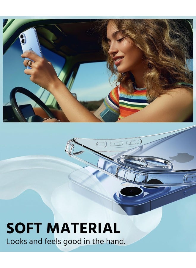 Compatible with iPhone 17 Case, Ultra Slim Thin Flexible Clear TPU, Scratch-Resistant Gel Rubber Soft Skin Silicone Case Cover for iPhone 17 6.3 inch, Clear - Image 3