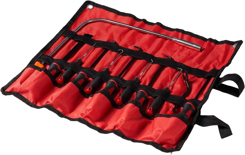 HARDK Hook and Pick Set with Case Plastic Fastener Door Panel Remover Precision Scraper Gasket Scraping Hose Removal Puller Magnetic Pick Up Tool Kit 11Pcs for Mechanic & Automotive & Electronic - Image 5