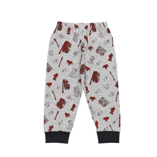 Kidbea® Unisex Kids Cotton Night Suit Set | Firetruck Print | Soft & Comfy Sleepwear for Kids | Full Sleeves Pajamas (Grey, 1-2 Years) - Image 3