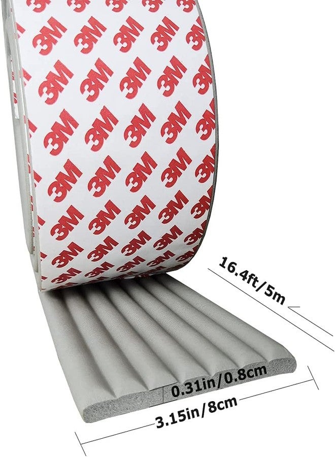 ARQIVO 6.56ft Baby Safety Bumper Guard Children Protection Table Desk Edge Corner Guard Strip Furniture Rubber Foam Bumper Collision, 3M Pre-Taped for Furniture, Table, Desk (Grey) - Image 2