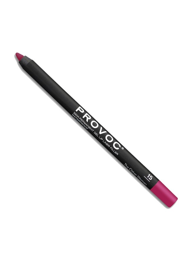PROVOC SEMI-PERMANENT Gel Lip Liner Filler WP 15 The Other Woman