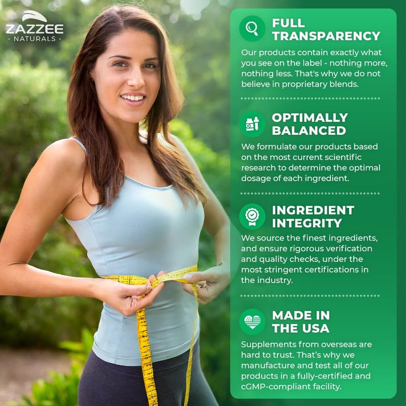 Zazzee White Kidney Bean 10:1 Extract, 1800 mg per Serving, 200 Vegan Capsules, Over 2 Month Supply, Standardized, Concentrated 10X Extract, 100% Vegetarian, All-Natural and Non-GMO, Made in The USA - Image 5