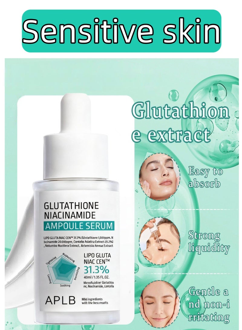 ايه بي ال بي مصل أمبولة APLB LIPO GLUTA NIAC CEN™ 31.3% - العناية الكورية بالبشرة مع الجلوتاثيون والنياسيناميد والسينتيلا آسياتيكا للترطيب والمرونة وتحسين الملمس (1.35 أونصة سائلة) - Image 4