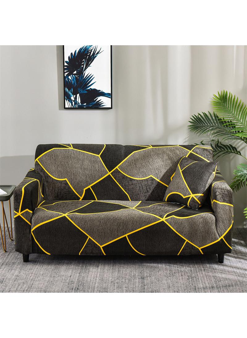 Full pack elastic anti slip sofa cover for four person sofa 235-300cm