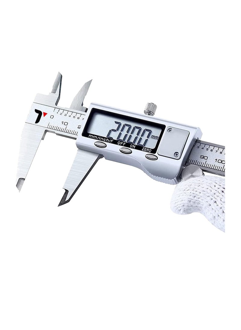Generic - Digital Caliper 6 inch Micrometer with Large LCD Screen Inch and Millimeter Conversion Vernier Caliper Scale Measuring Tool for Household - Image 1