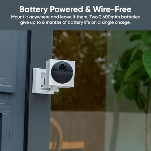 Wyze Cam Outdoor Starter Bundle v2 (1 Camera + Base Station) - 1080p HD Wireless Home Security Camera, Battery-Powered, IP65 Rated, Color Night Vision, 2-Way Audio, Compatible with Alexa & Google - Image 2