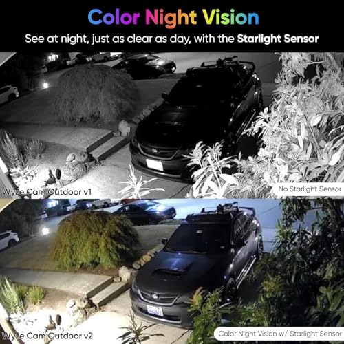 Wyze Cam Outdoor Starter Bundle v2 (1 Camera + Base Station) - 1080p HD Wireless Home Security Camera, Battery-Powered, IP65 Rated, Color Night Vision, 2-Way Audio, Compatible with Alexa & Google - Image 3