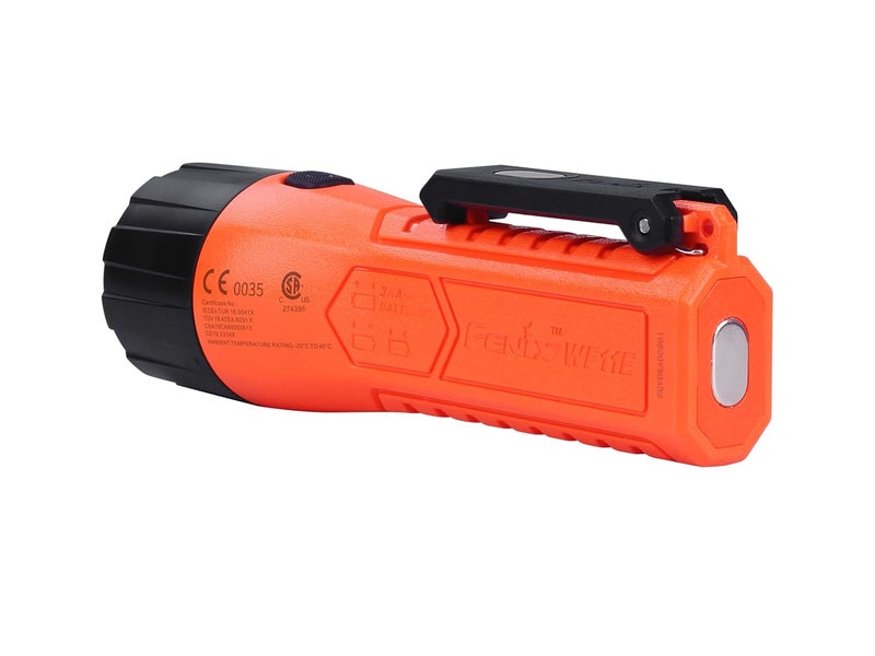 Fenix WF11E LED Intrinsically Safe Torch FLP Flameproof ATEX Approved in Zones 0 1 2 20 21 22 Around Gases IIA IIB IIC 200 Lumens Runs on 3AA Batteries ExplosionProof Flame Proof - Image 3