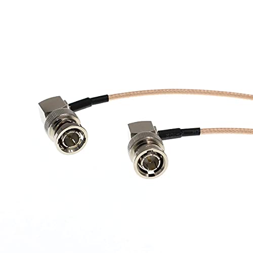 DRRI Right Angle BNC Male to BNC Male 75 ohm HD 3G SDI Coaxial Cable for Ursa Mini and Small HD Monitor (30CM/ 12") - Image 3
