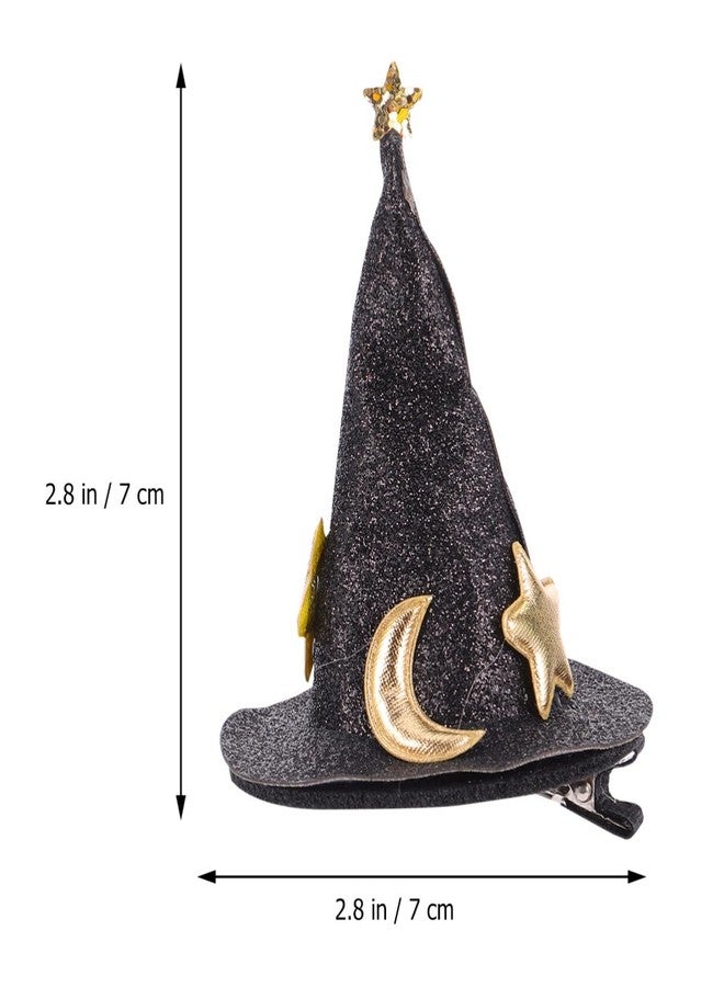 minkissy Witch Hat Hair Clip Set - 3pcs Mini Hats for Halloween Party & Cosplay - Image 2