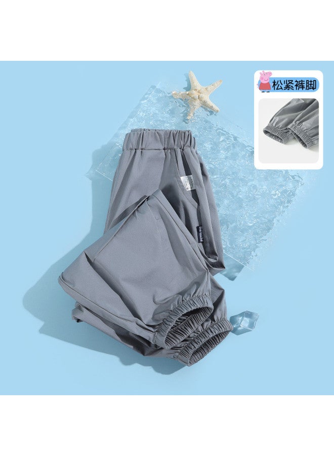 Peppa Pig summer Lightweight Boys & Girls Comfortable Breathable Casual Pants With Elastic Cuffs Baby Long Pants - Image 2