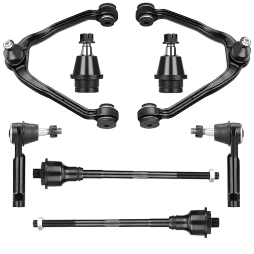 Autsurles 8Pcs Front Upper Control Arm with Ball Joint for Cadillac Escalade ESV EXT, for Chevy Avalanche Suburban Silverado 1500 1999-2006, for GMC Sierra Yukon XL 1500 Outer Inner Tie Rod Ends Suspension Kit - Image 1