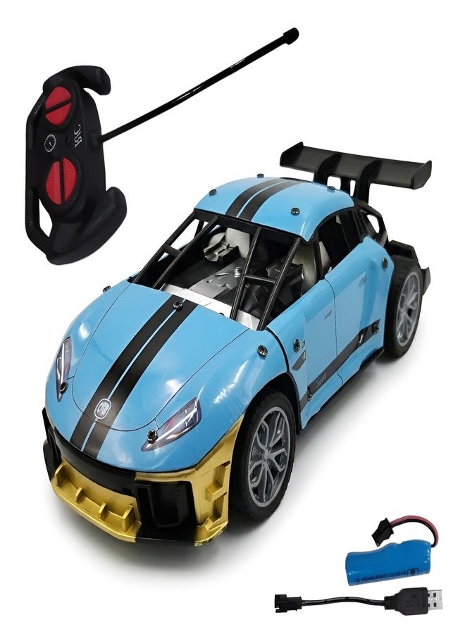 WireScorts Die Cast Racing Car for Kids, Rechargeable RC Car for Kids with Light, High Speed RC Car for Boys, Metal Die Cast Racing Car for Boys with Light, Pack of 1, Multi Color - Image 3