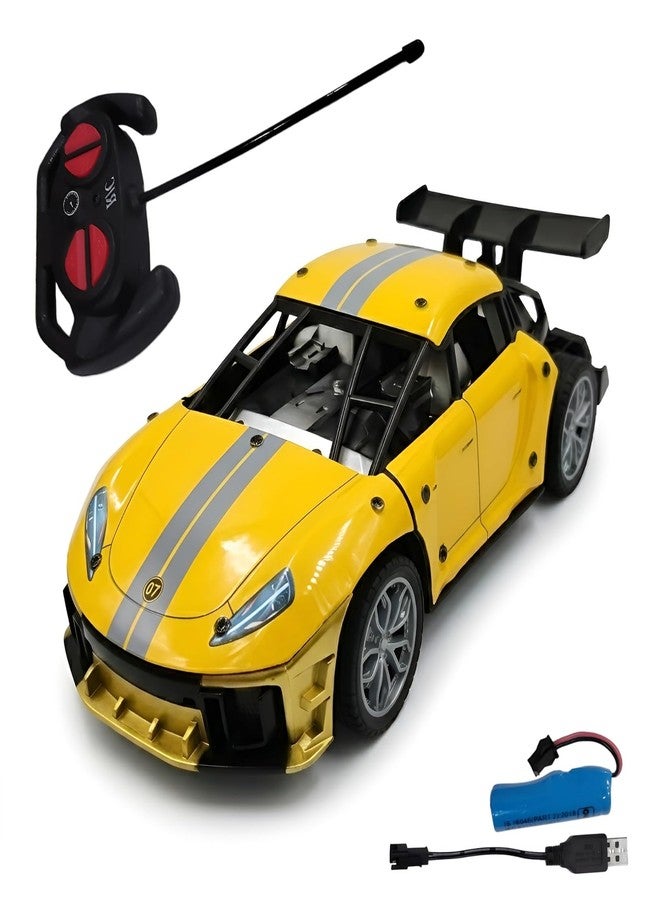 WireScorts Die Cast Racing Car for Kids, Rechargeable RC Car for Kids with Light, High Speed RC Car for Boys, Metal Die Cast Racing Car for Boys with Light, Pack of 1, Multi Color - Image 2