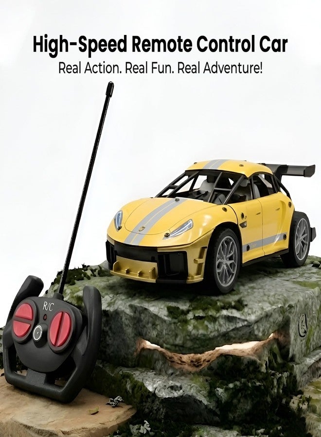 WireScorts Die Cast Racing Car for Kids, Rechargeable RC Car for Kids with Light, High Speed RC Car for Boys, Metal Die Cast Racing Car for Boys with Light, Pack of 1, Multi Color - Image 4