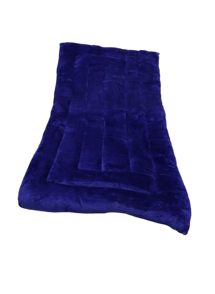 SMART HOME Cotton sleeping blanket for camps and rest houses, soft velvet to the touch, made of high-quality materials, natural cotton blanket for one person, size 180*90*6 cm - Image 1