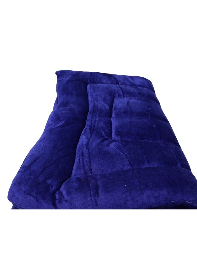 SMART HOME Cotton sleeping blanket for camps and rest houses, soft velvet to the touch, made of high-quality materials, natural cotton blanket for one person, size 180*90*6 cm - Image 4