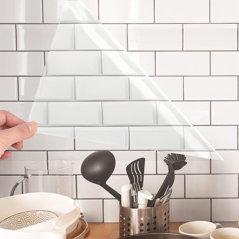 LIVECOOL ورق لاصق شفاف من الفينيل الصلب لامع ذاتي اللصق غلاف فيلم واقي قابل للإزالة بطانات شفافة للأدراج خزائن المطبخ المكاتب الثلاجة (17x78 بوصة، شفاف واضح) - Image 4