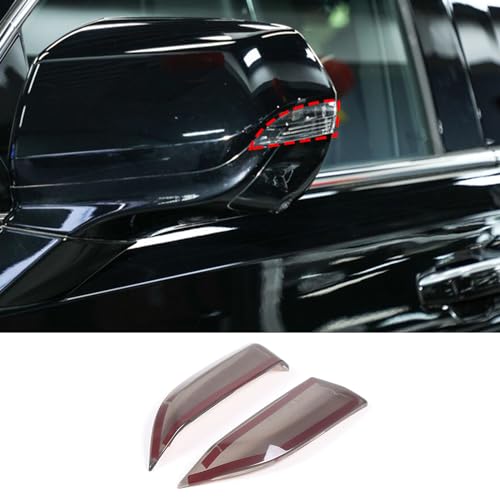 Hudiriy Car Rearview Side Mirror Turn Signal Light Cover Trim Decorative Stickers Exterior Accessories Compatible with Cadillac Escalade 2021-2023 Rearview Mirror Turn Signal Cover - Image 1