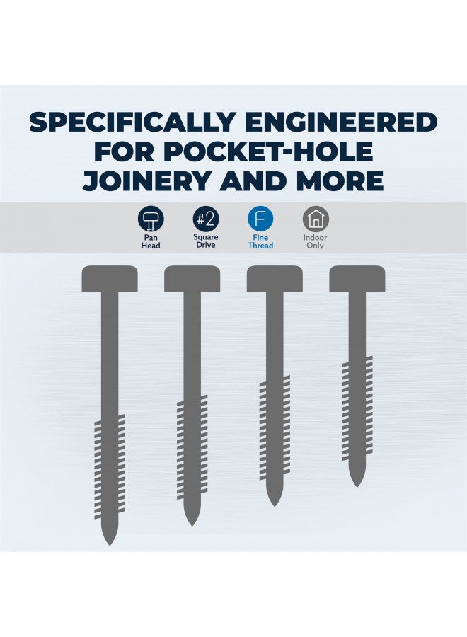 Kreg SPS-F075-100 Zinc Pocket Screws, 3/4 Inch #6 Fine Thread, Pan Head (100 Count) - Image 3
